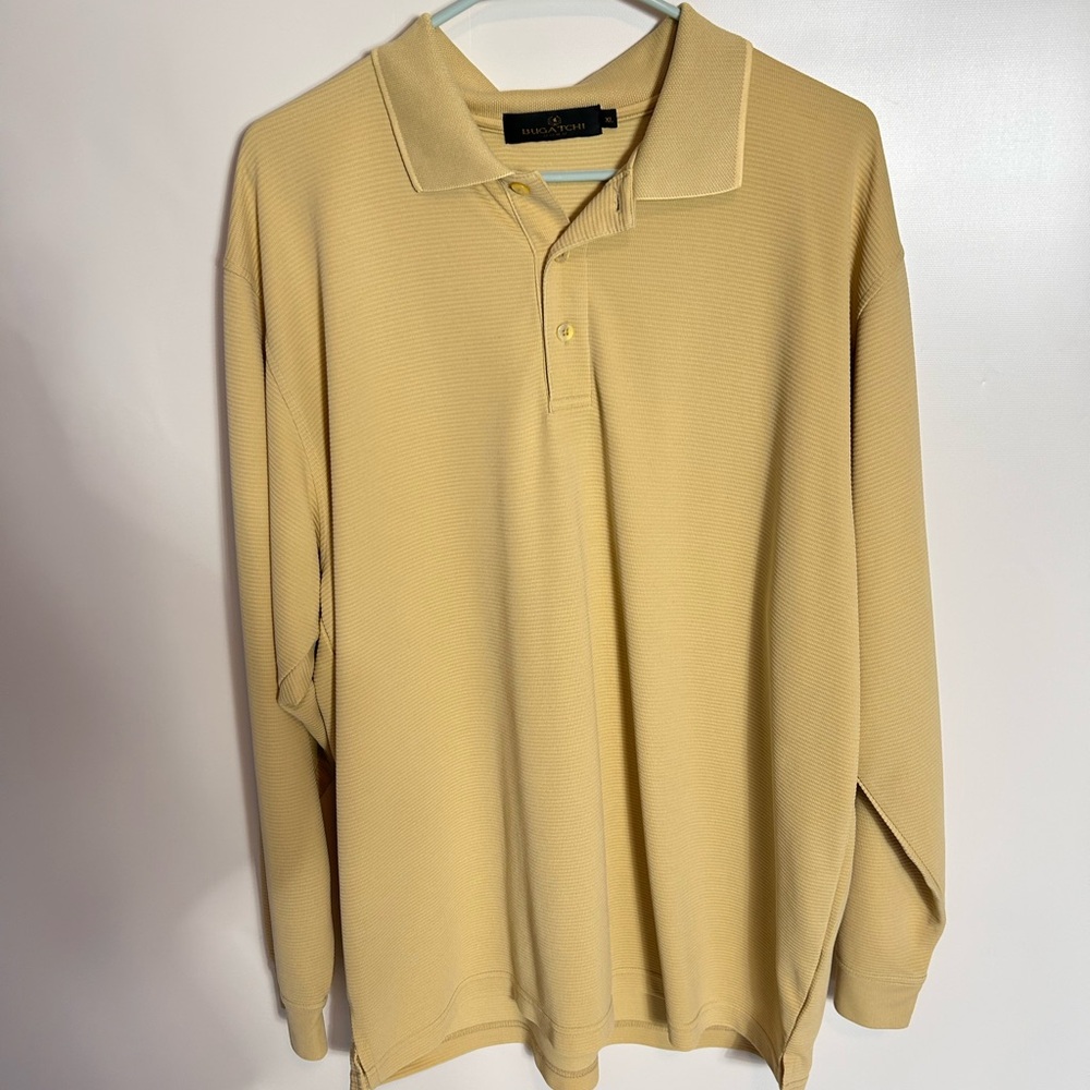Bugatchi Yellow Polo Shirt‎ - Relaxed XL